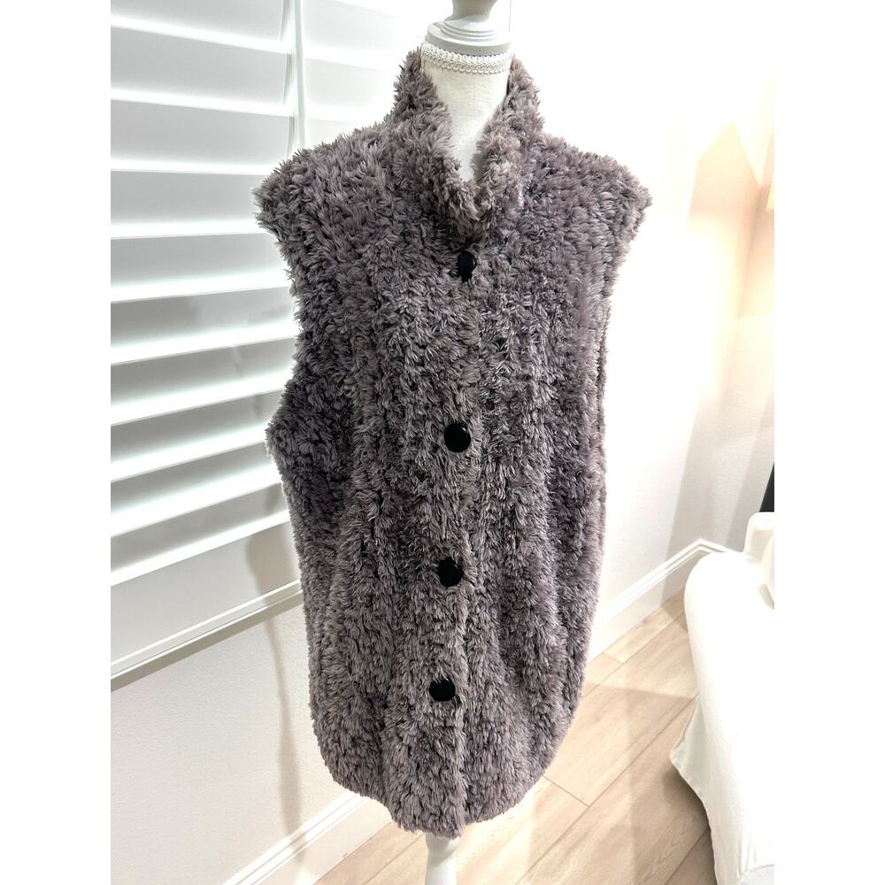 Paula Lishman Wearable Art Knitted Beaver Fur Vest Luxury Statement Piece Size L